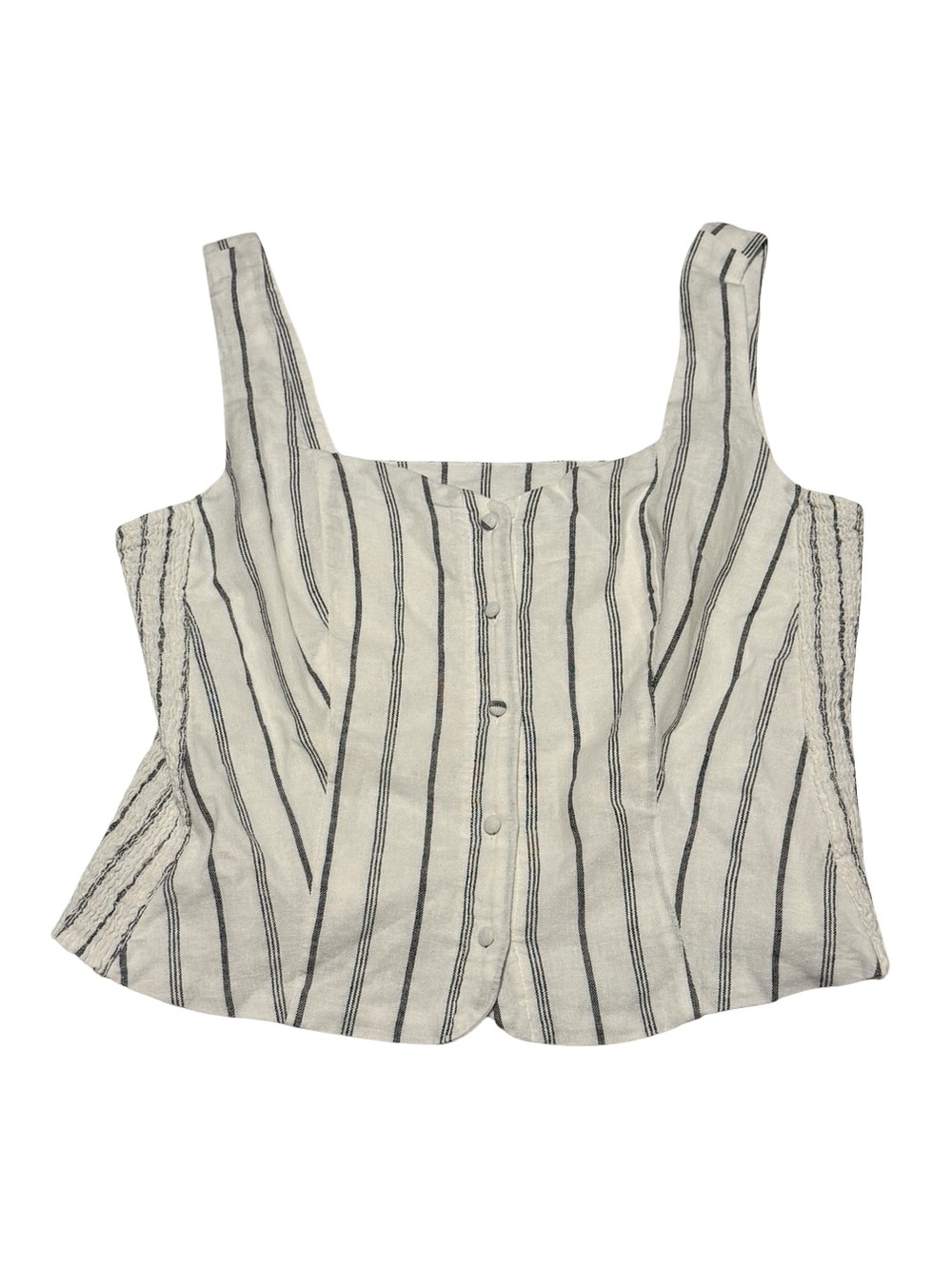 Old Navy L Tall Striped Square Neck Tank Top